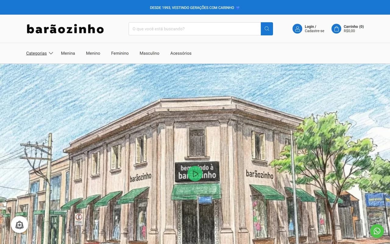 Print do site Barãozinho