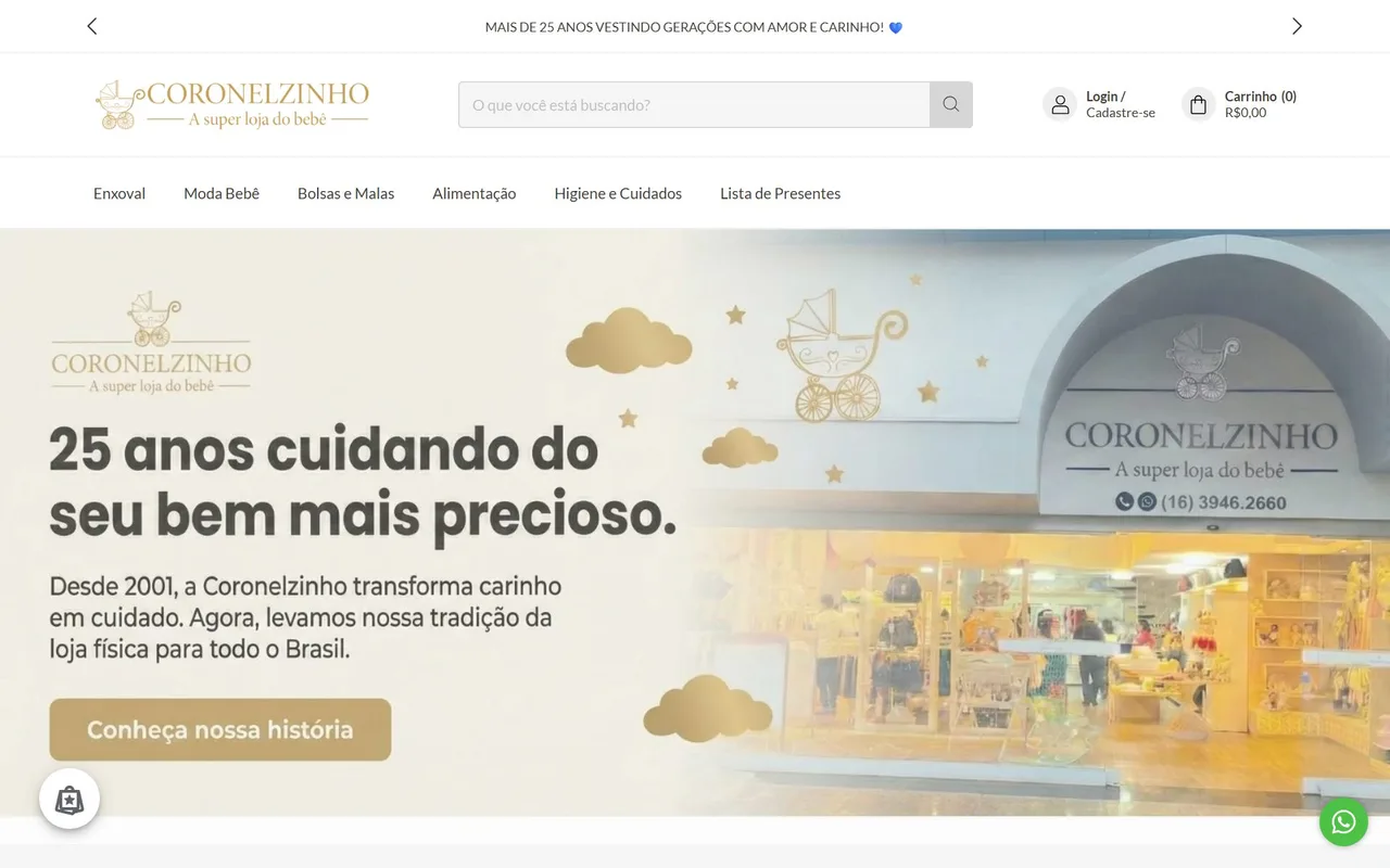 Print do site Coronelzinho
