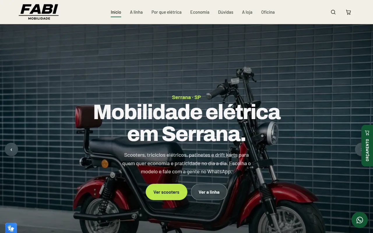 Print do site Fabi Mobilidade