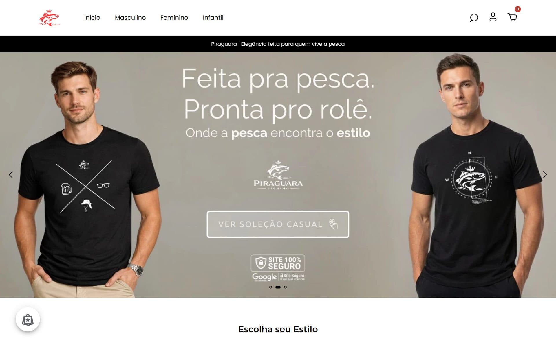 Print do site Piraguara