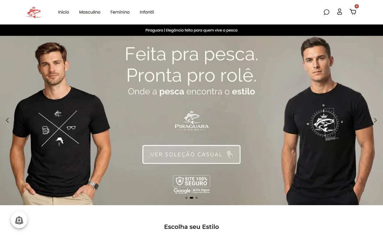 Print do site Piraguara